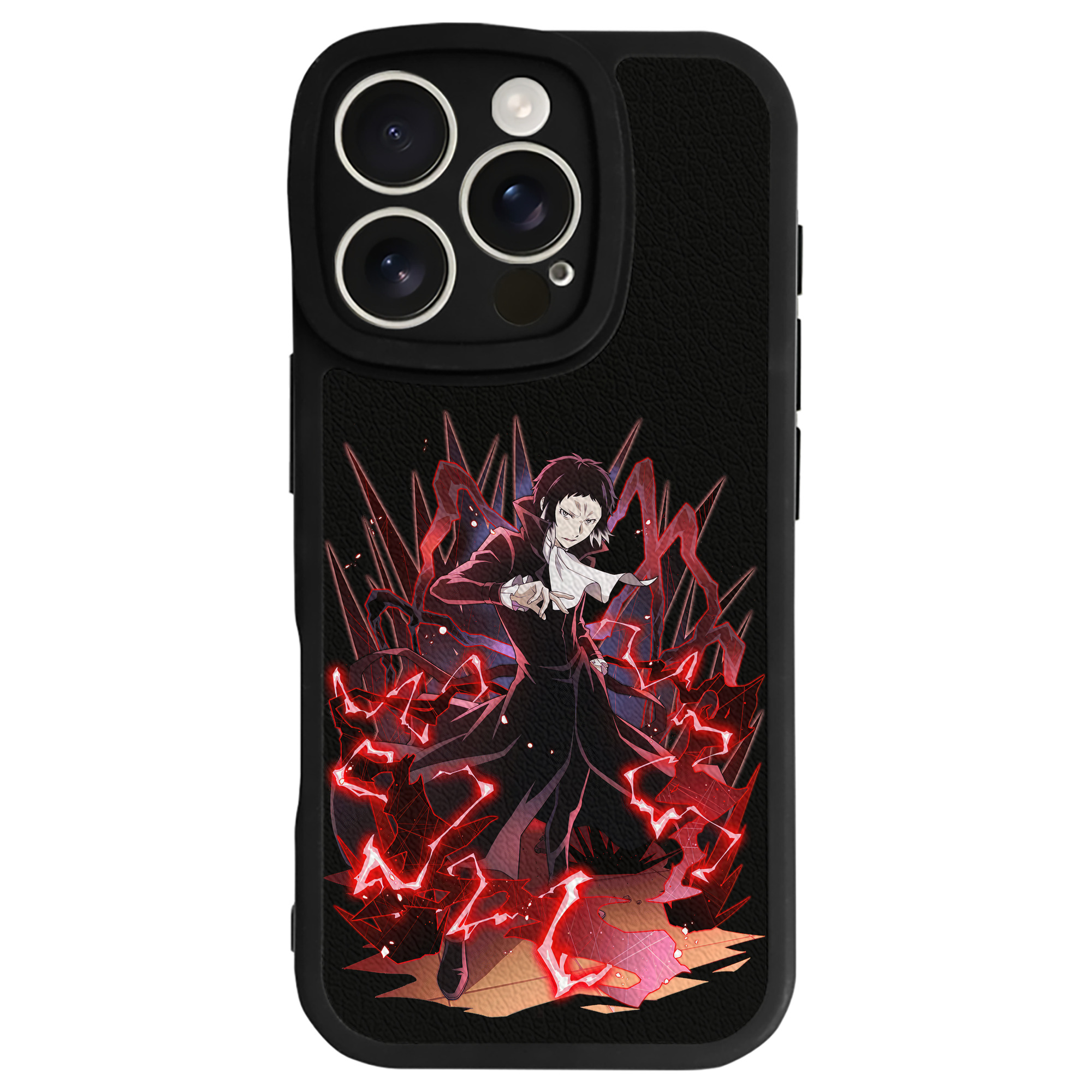 （画像用） 文豪ストレイドッグス Bungo Stray Dogs 【iPhone 16シリーズ対応】シリコンスマホケース（レザー調） 材質：シリコン